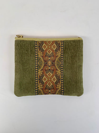 Vintage Makeup Bag - Olive Green