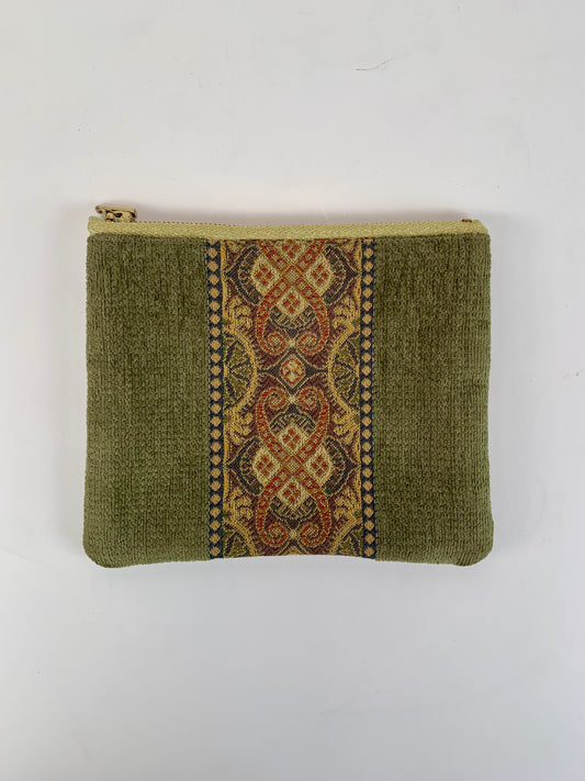 Vintage Makeup Bag - Olive Green