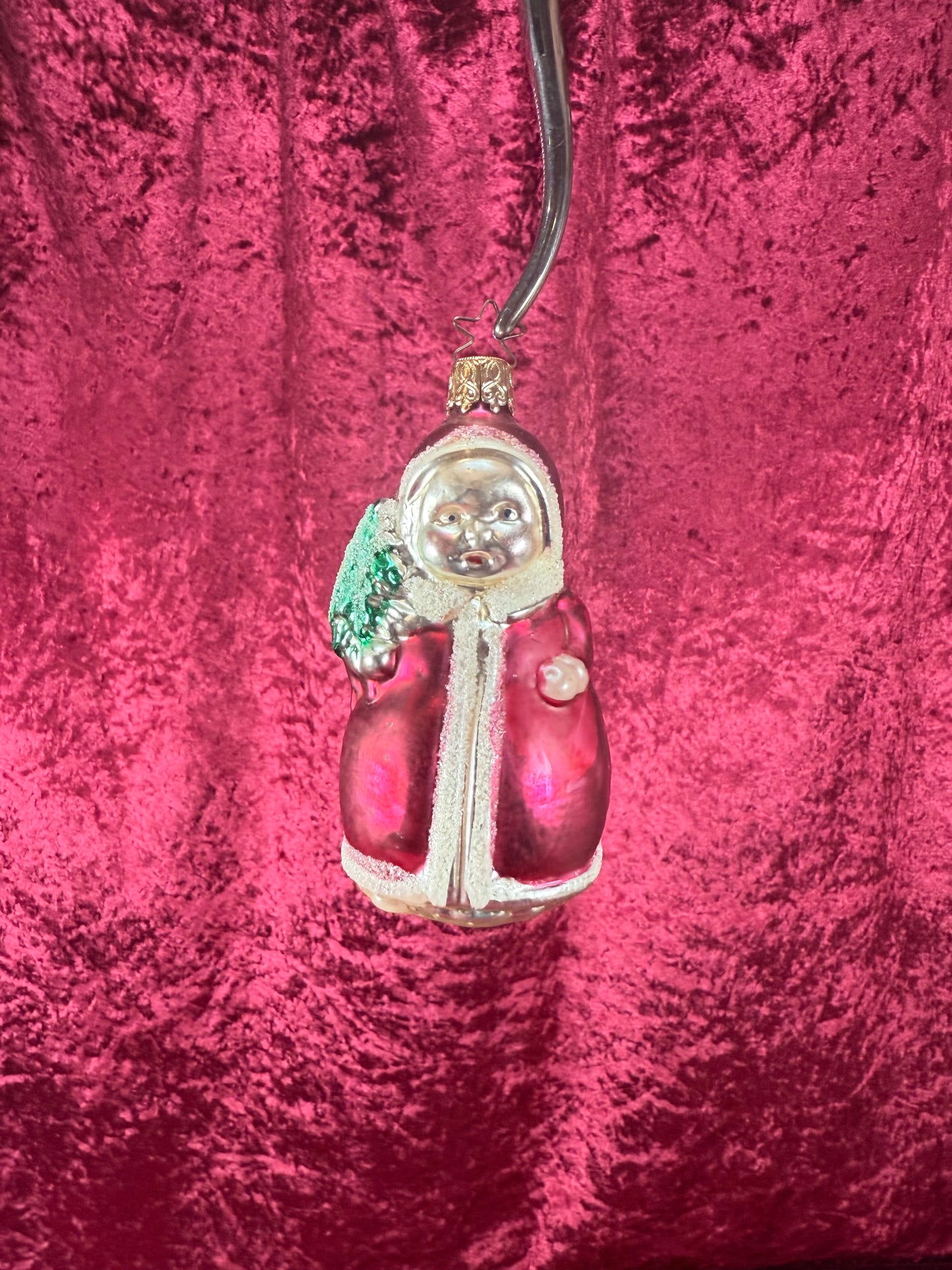 Vintage Christmas - Handblown Glass Ornament - Old World Santa - Inge Glas - Made In Germany