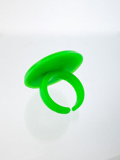Vintage Ring - Y2k Lisa Frank Novelty Plastic Ring - Genie