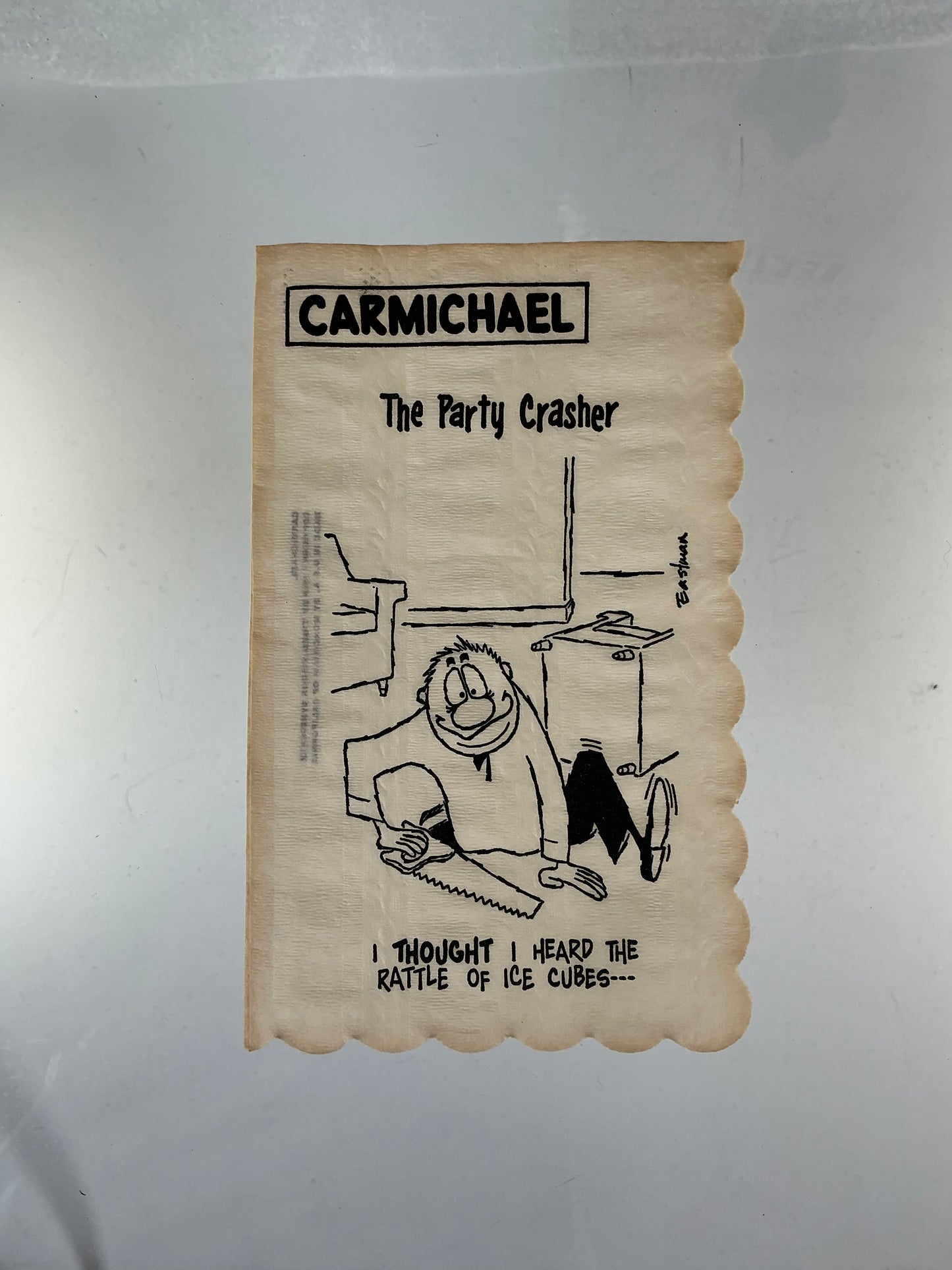 Vintage Cocktail Napkins - Carmichael by Eastman - Illustrated Icebreakers - 1950s