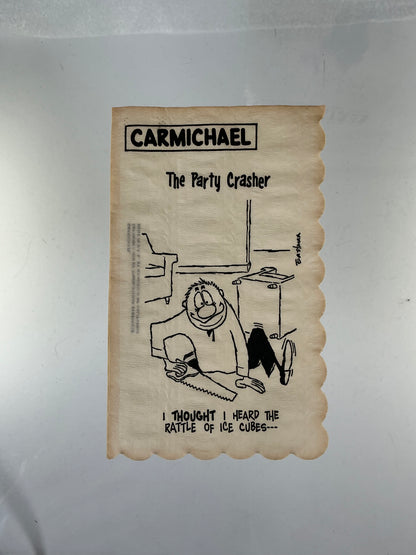 Vintage Cocktail Napkins - Carmichael by Eastman - Illustrated Icebreakers - 1950s