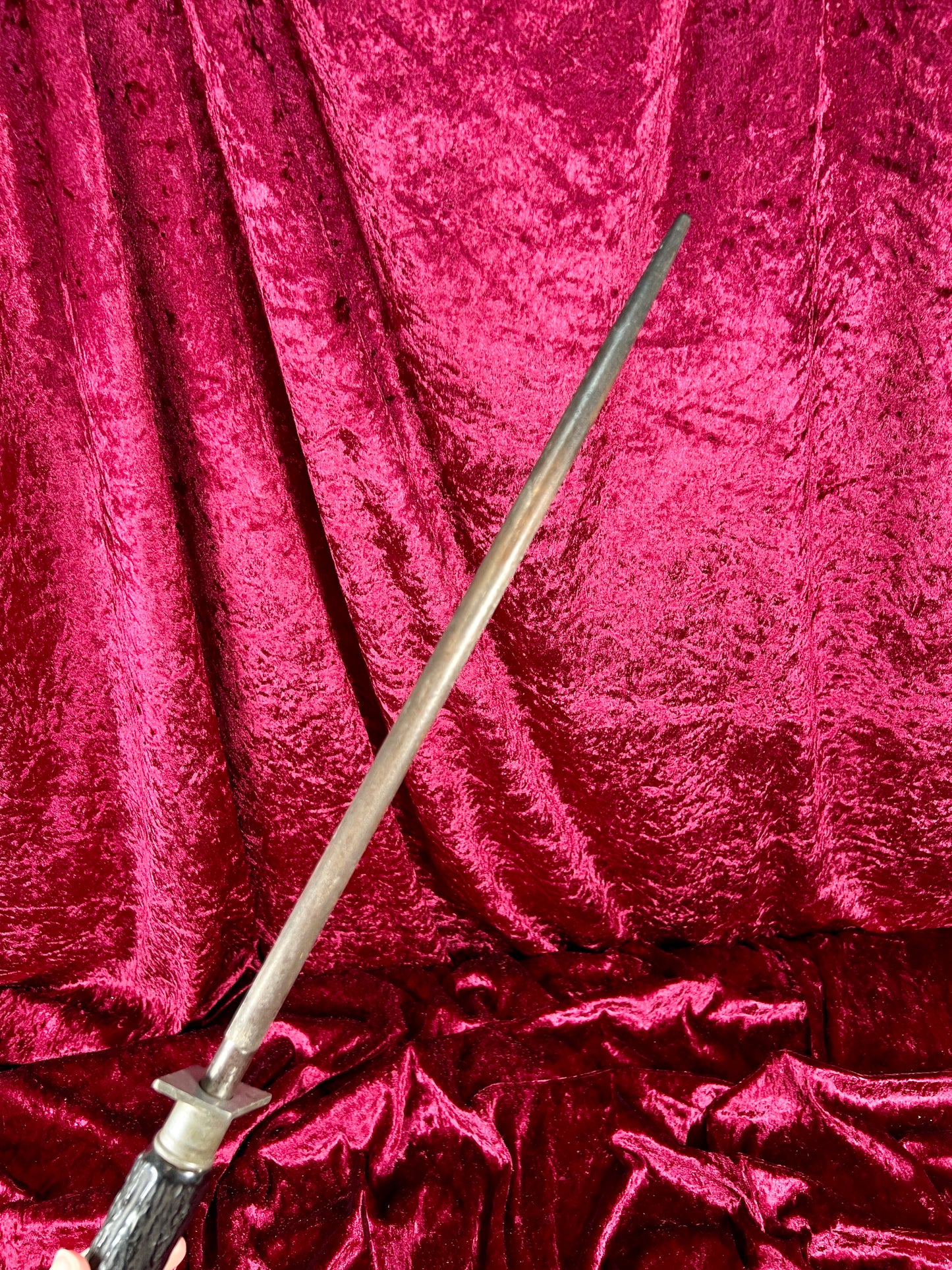 Vintage Kitchen - Stag Handle Knife Sharpener - Keen Kutter - 19.5"