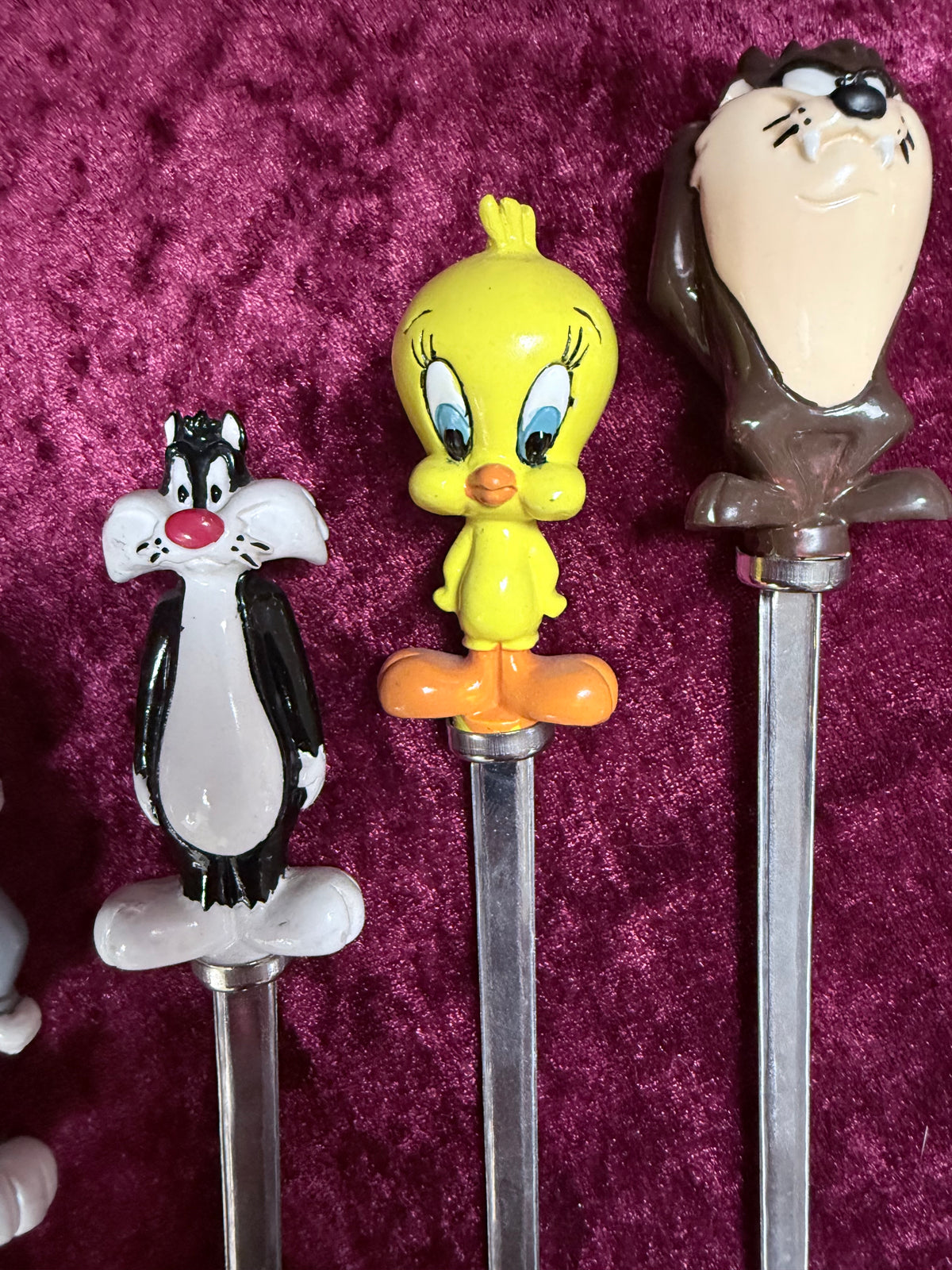 Vintage Looney Tunes Metal Spoons – Character Figural Handles, Set of 4