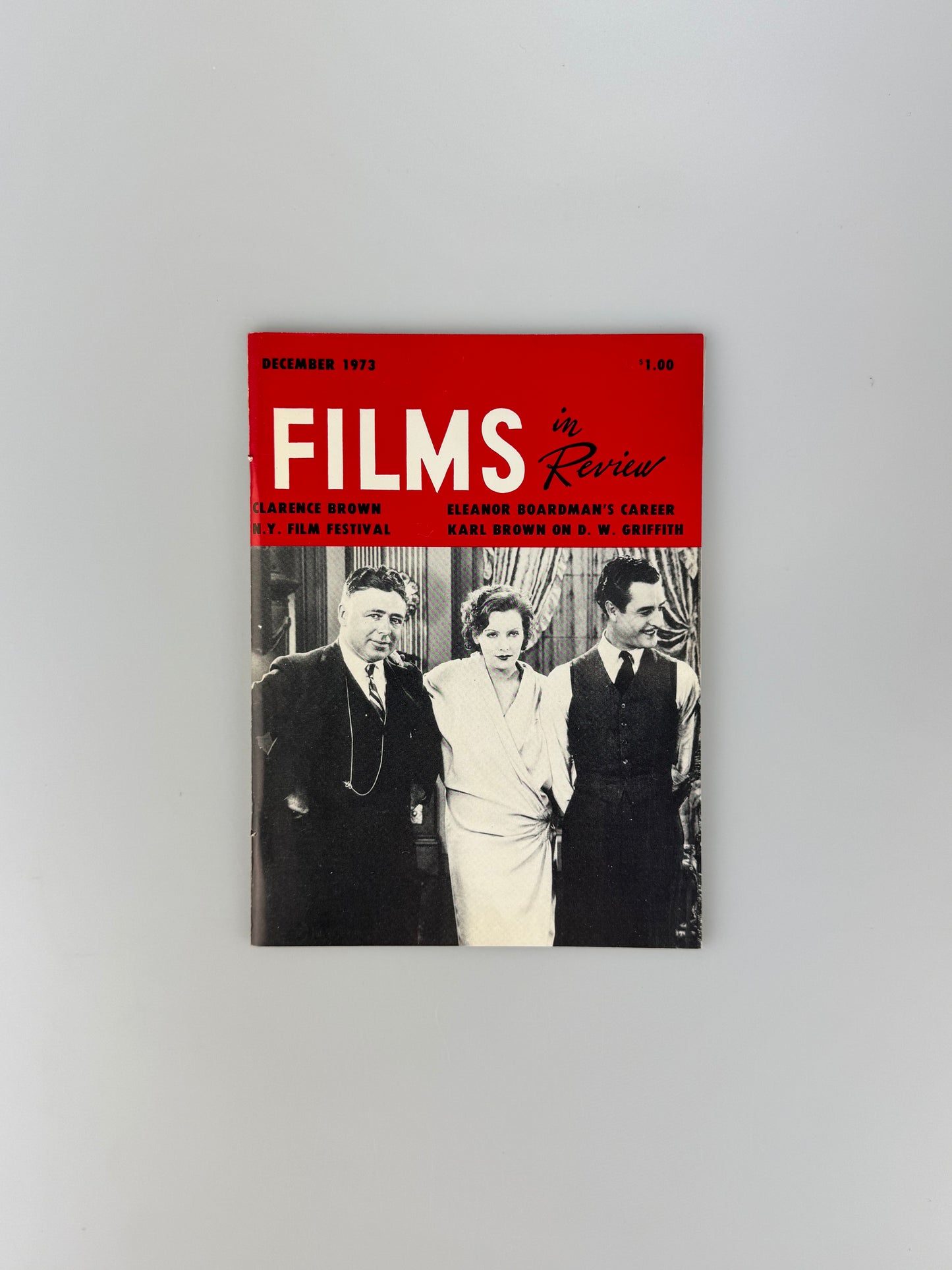 Films In Review Magazine - December 1973 - Clarence Brown, Eleanor Boardman, The Italian Connection