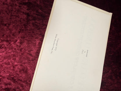 Vintage Hardcover Book - The Gourmet Cokebook: A Complete Guide To Cocaine - White Mountain Press - 1972