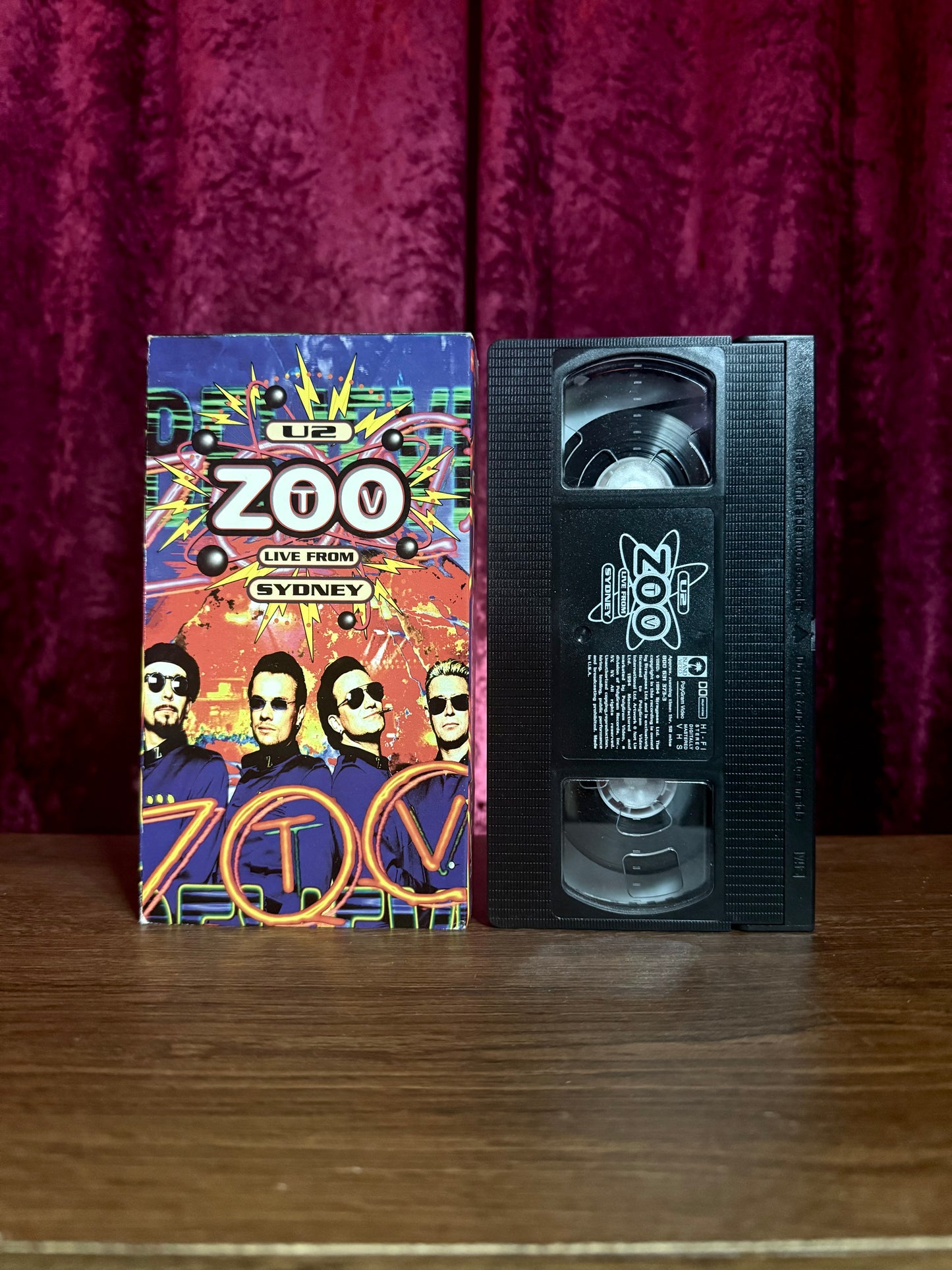 VHS - U2 Zoo TV - Live from Sydney - Concert Video - 1994