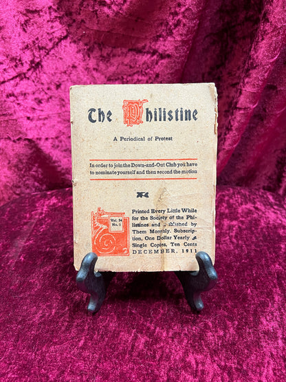 Antique Book - The Philistine: A Periodical of Protest - Volume 34 - No. 1 - December 1911