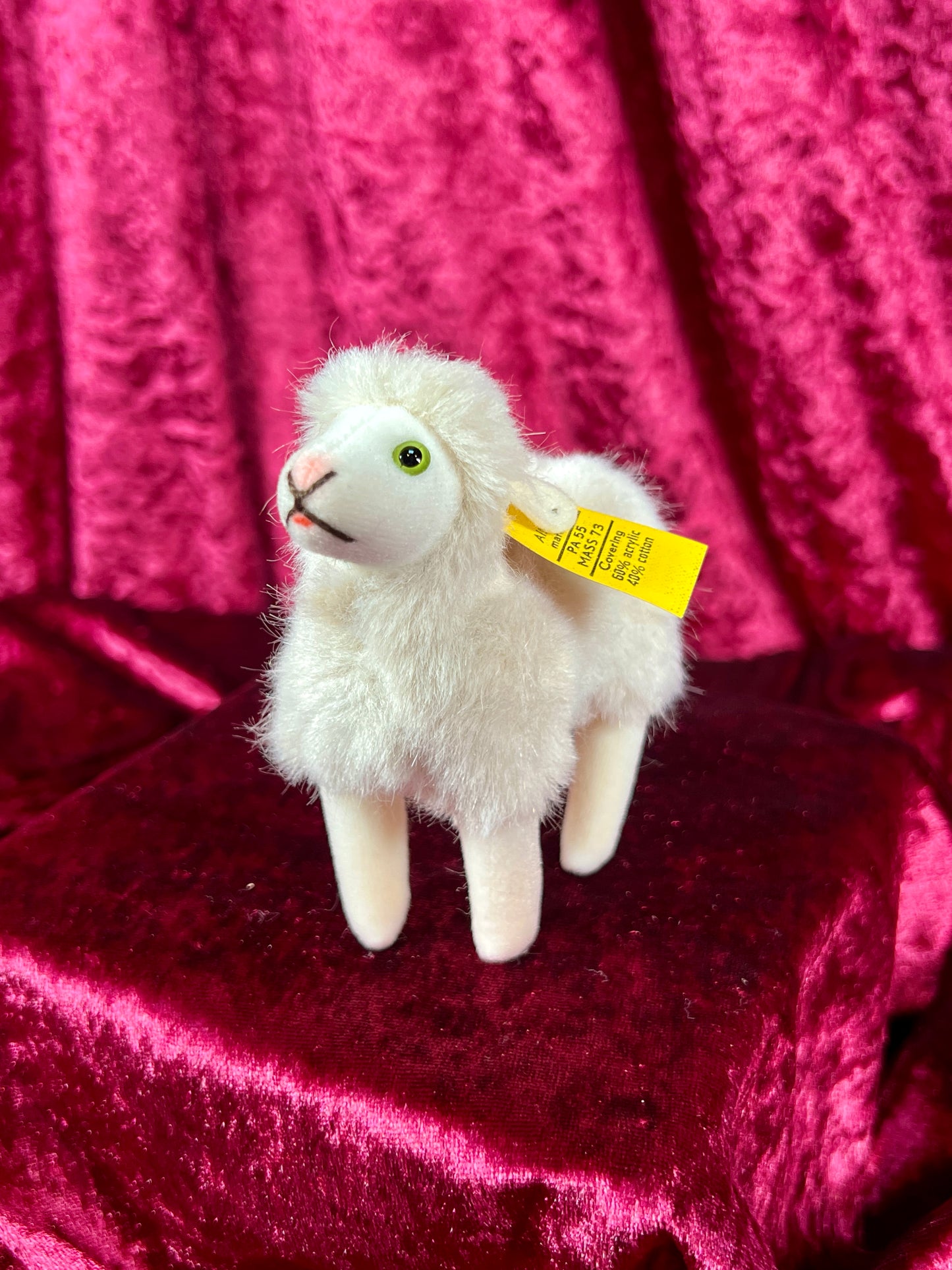 Vintage Collectibles - Miniature Stuffed Toy - Flori the Sheep - 1518/11 - Steiff - Germany