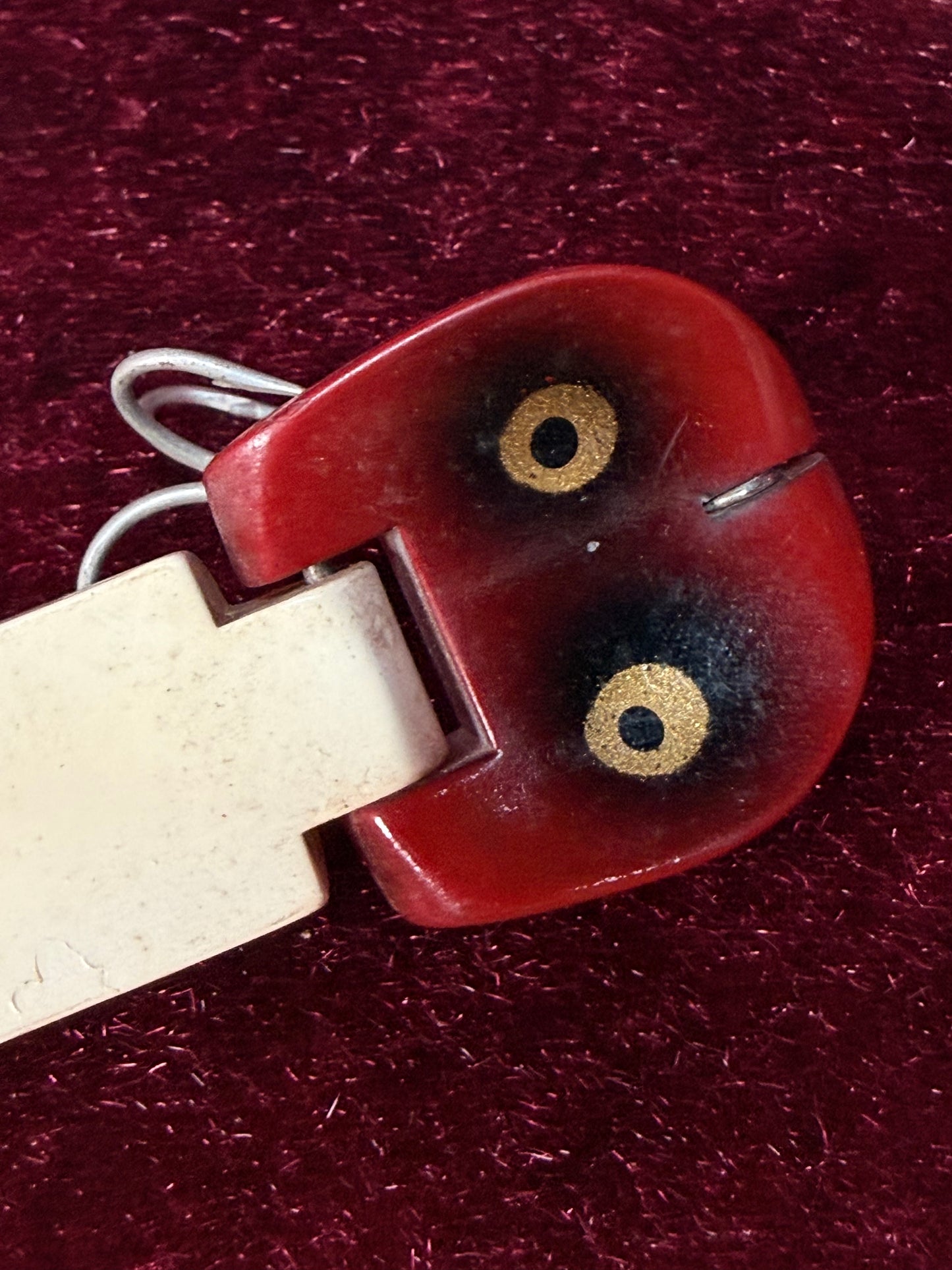 Vintage Wood Fishing Lure – Heddon Tiny Stingaree Red Head Pattern