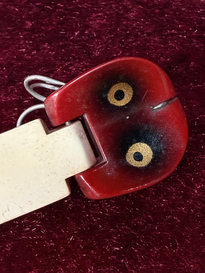 Vintage Wood Fishing Lure – Heddon Tiny Stingaree Red Head Pattern
