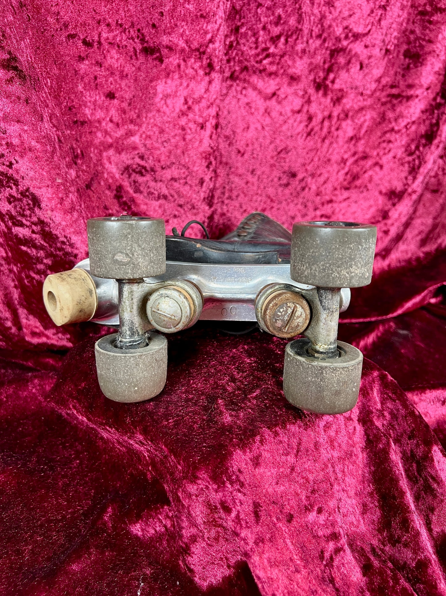 Vintage Leather Roller Skates – Black Leather - Chicago Wheels and Sure-Grip Trucks