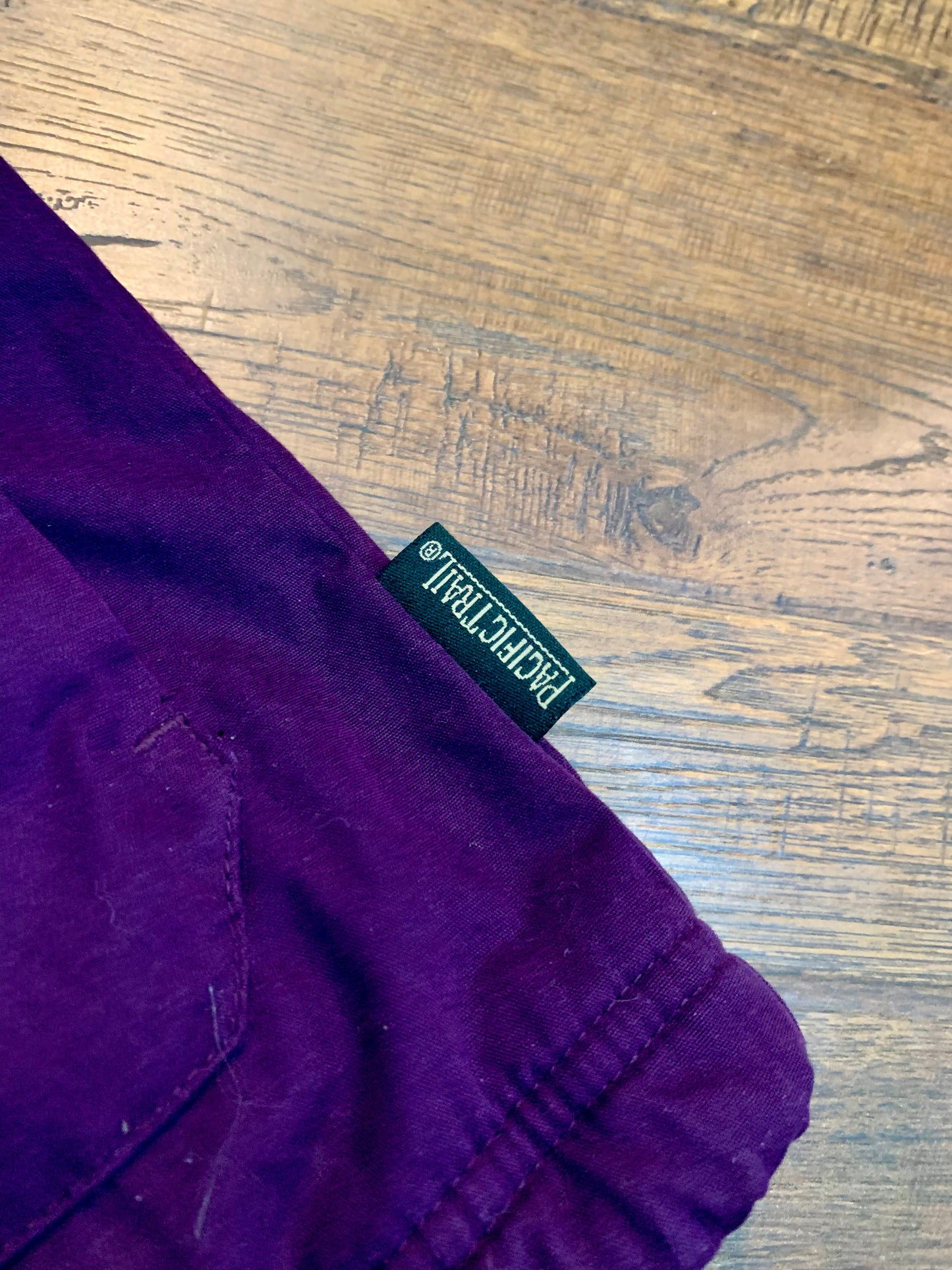 Vintage Pacific Trail Outdoor Fleece Lined Hooded Jacket - Eggplant Purple - Medium