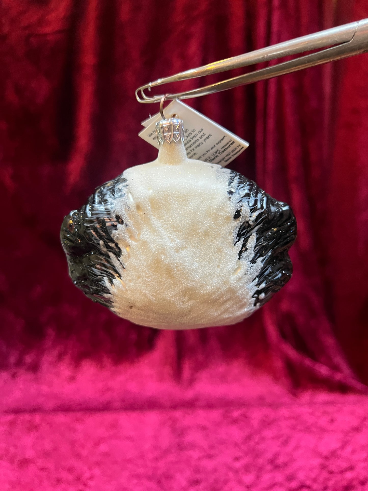Vintage Christmas - Handblown Glass Ornament - Skunk - Slavic Treasures - Made In Poland