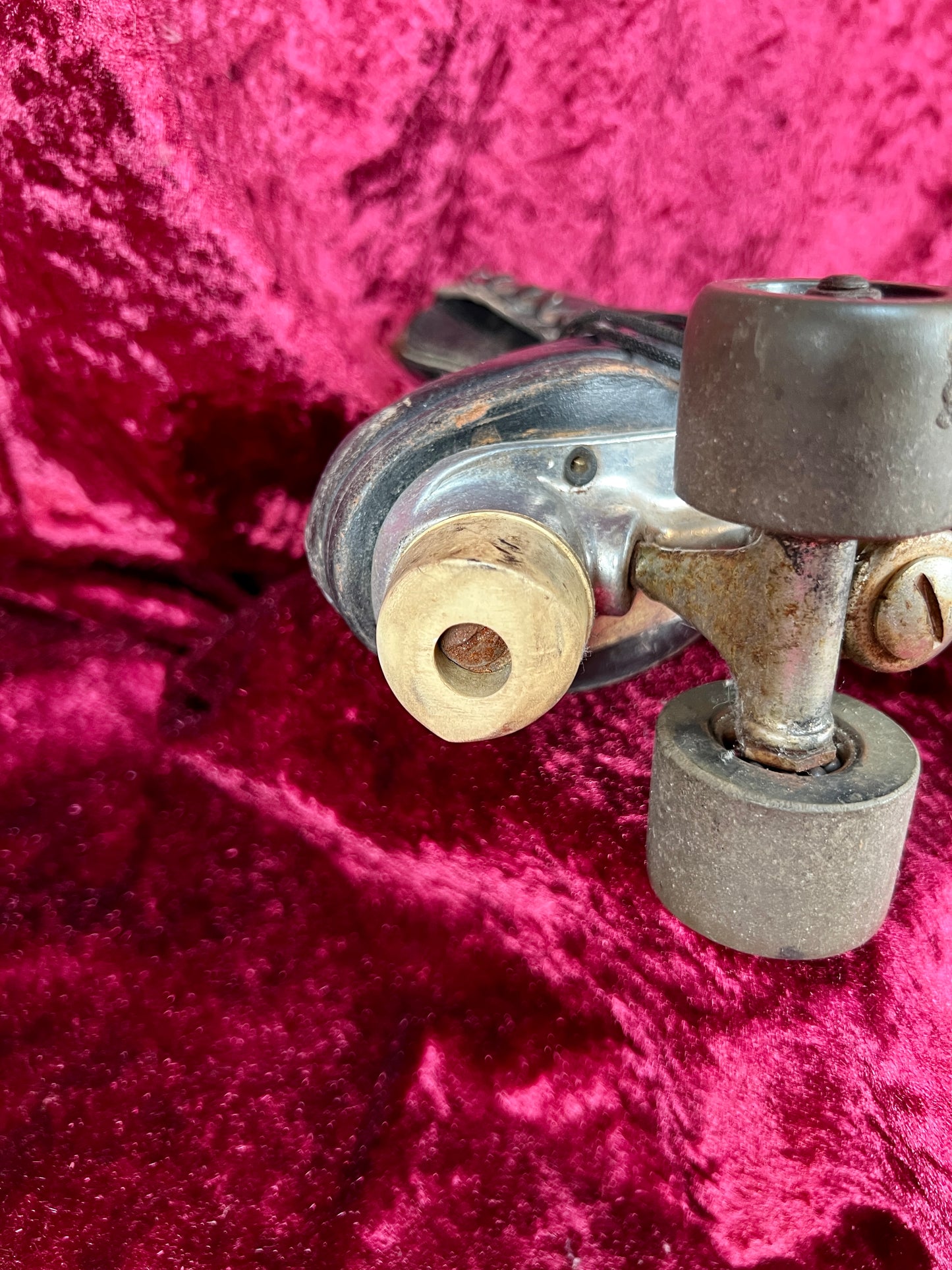 Vintage Leather Roller Skates – Black Leather - Chicago Wheels and Sure-Grip Trucks