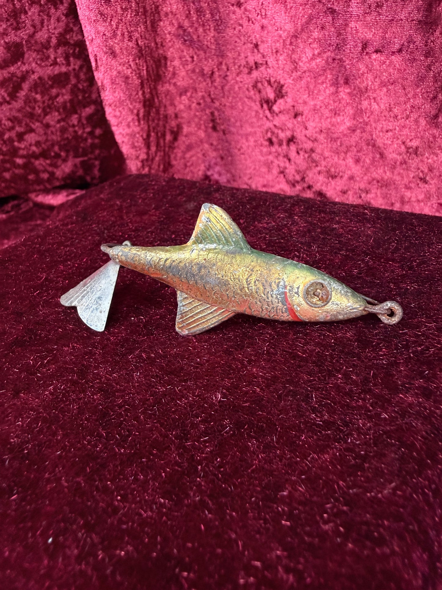 Vintage Fishing Lure – Fred Arbogast Tin Liz Spinner Akron Ohio