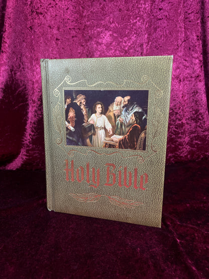 Vintage New American Holy Bible - 1974-1975 Catholic Illustrated Hardcover