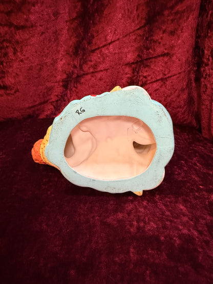 Vintage Clown Art - Whimsical Ceramic Figure - Clown with Legs Up