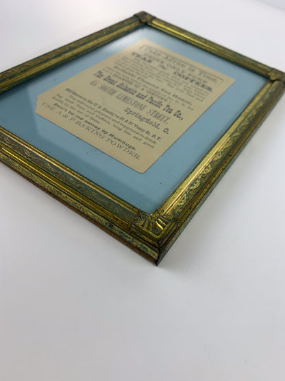 Antique Framed Advertisement - The Great Atlantic & Pacific Tea Co.