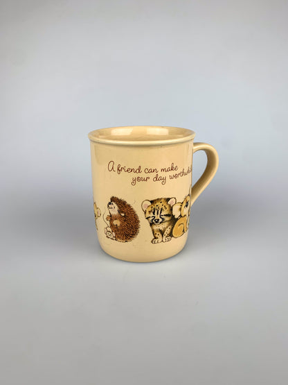 Vintage Hallmark Mug Mates Coffee Mug - A Friend Can Make Your Day