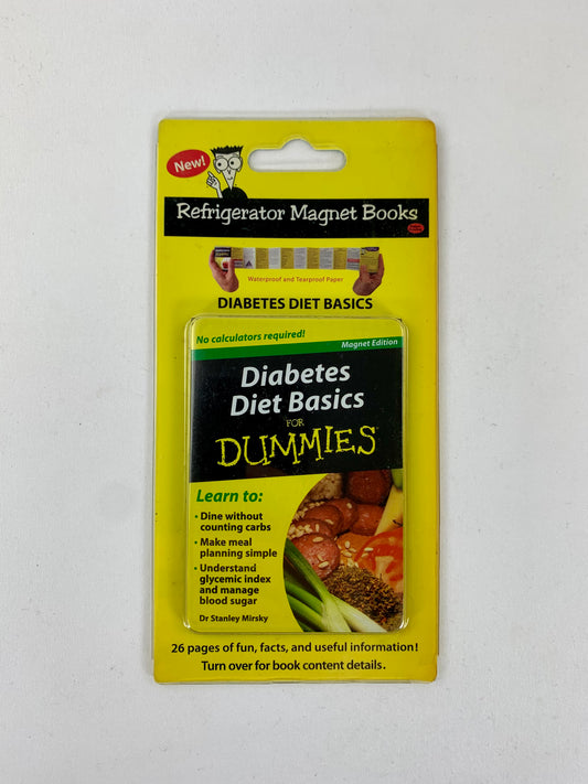 Vintage Refrigerator Magnet Books for Dummies Diabetes Diet Basics for Dummies