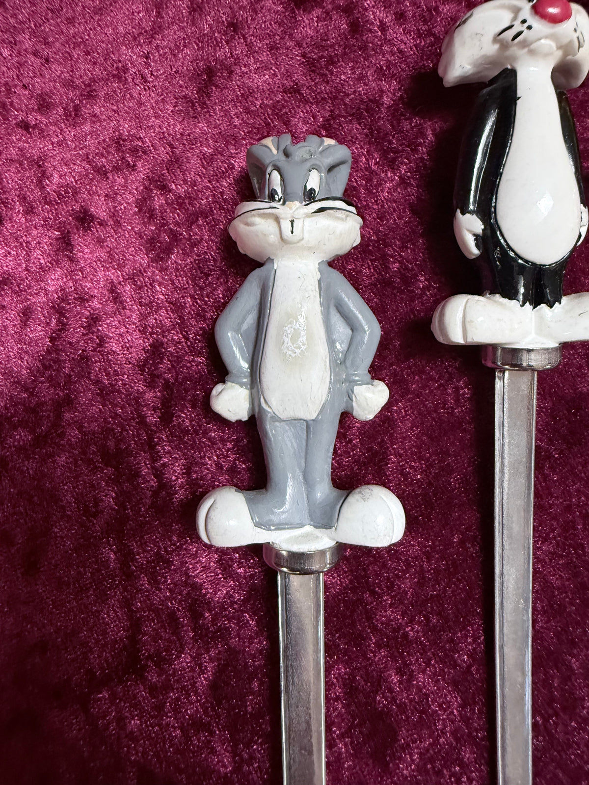 Vintage Looney Tunes Metal Spoons – Character Figural Handles, Set of 4