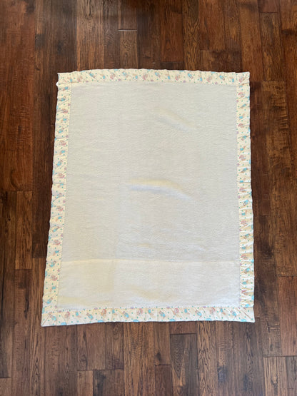 Vintage Linens - Beatrix Potter Baby Blanket - Quiltex Made in USA