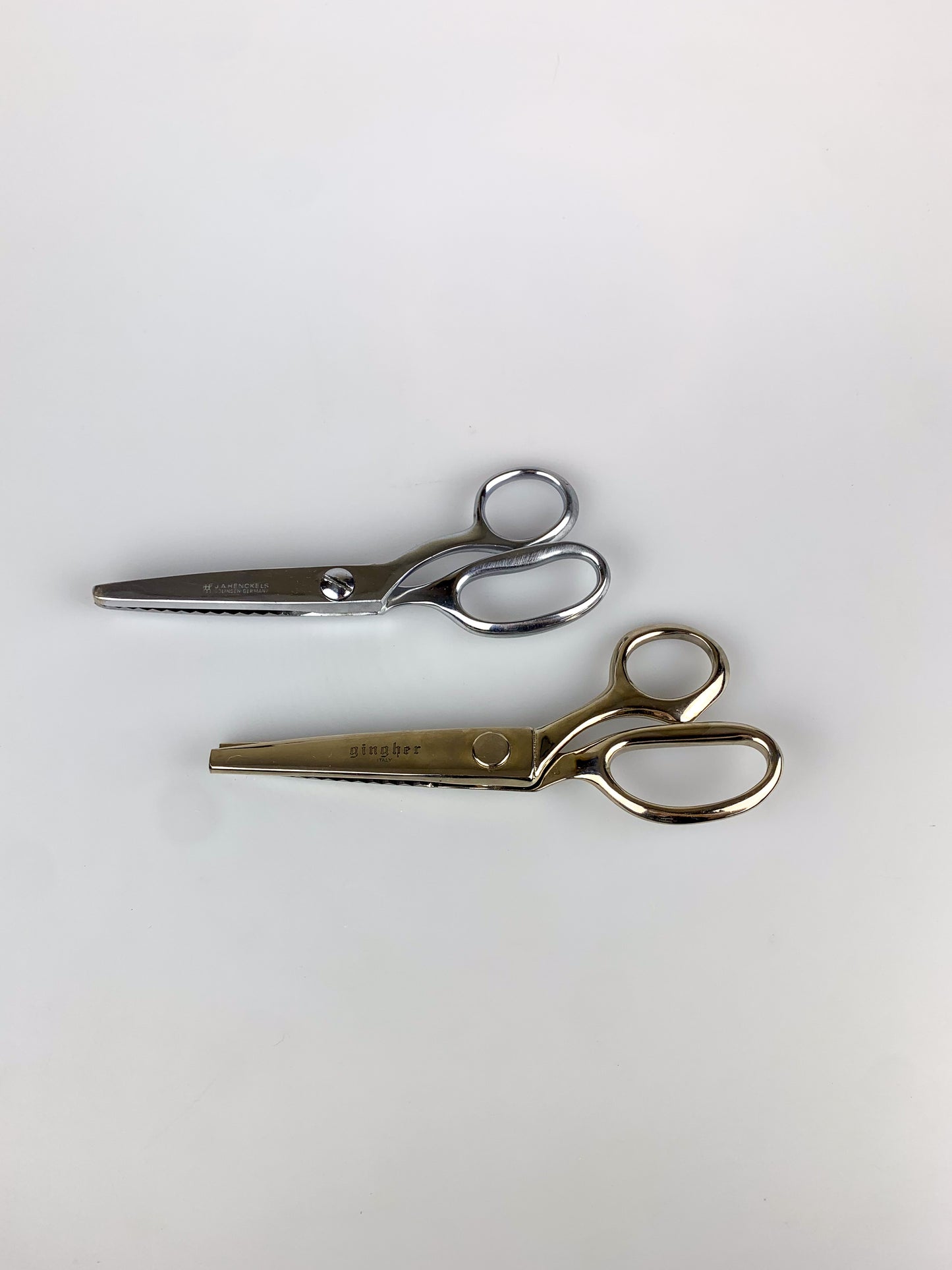 Vintage Gingher and J.A. Henckels Pinking Shears - Lot of 2