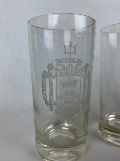 U.S. Naval Academy Crest Highball Glasses - Set of 4