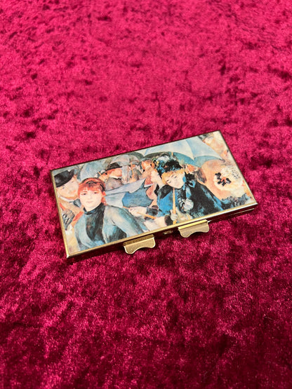 Vintage Vanity - Weekly 7-Day Pill Box - The Umbrellas by Renoir