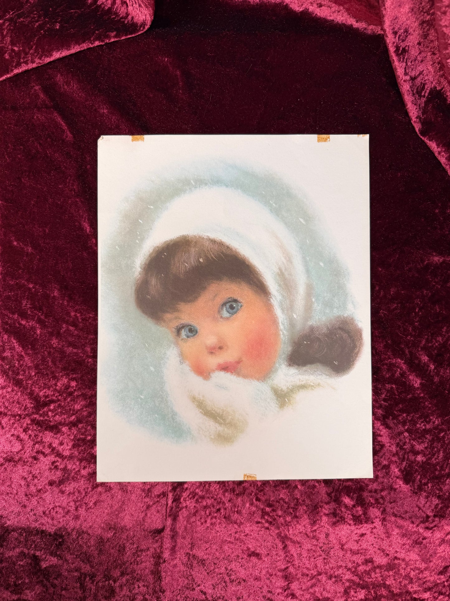 Vintage Ephemera - 1960s Print - Northern Tissue Girl - Northern Paper Mill