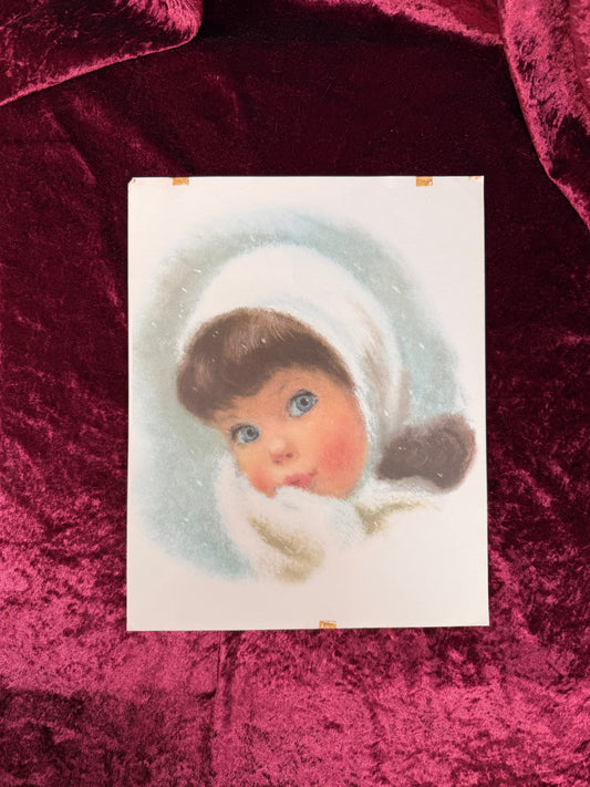 Vintage Ephemera - 1960s Print - Northern Tissue Girl - Northern Paper Mill