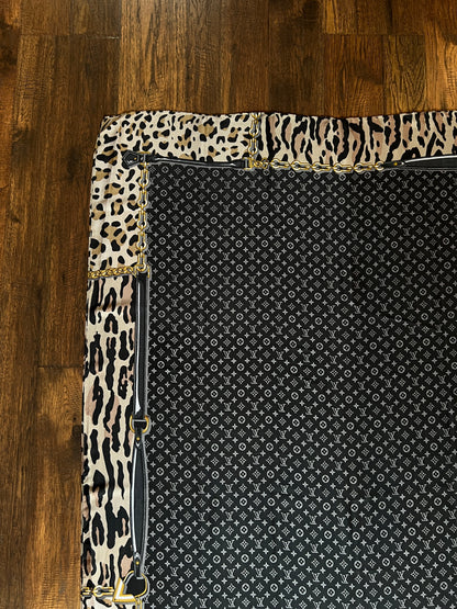Vintage Louis Vuitton Long Soie Silk Scarf - Y2K Stephen Sprouse Cheetah Monogram Print
