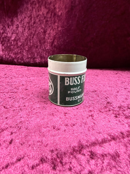 Vintage Bussmann Metal Fuse Wire Tin - 1 Amp Buss Fuses Advertising Can