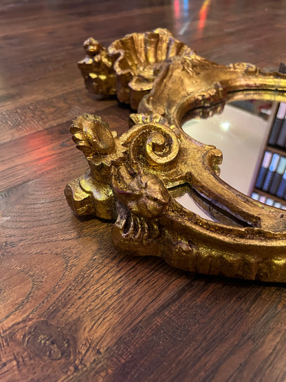 Vintage Mirror - Gilded Rococo Style Frame - Italian - 30.5" X 20.5"