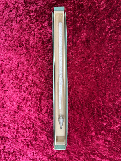 Vintage Oddities - Laboratory Thermometer / Hydrometer - Ertco U.S.A.