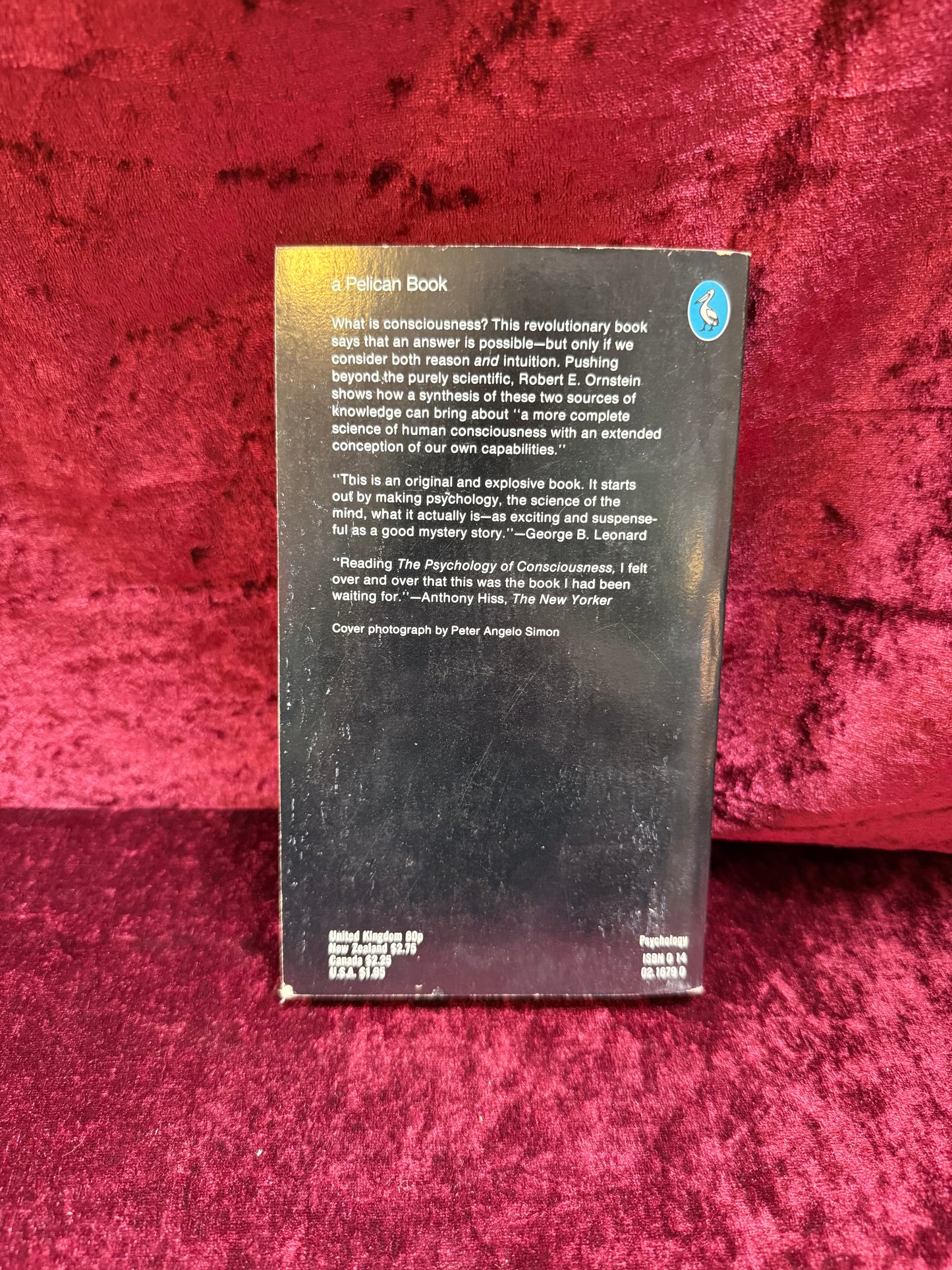 Vintage Paperback Book - The Psychology of Consciousness - Robert E. Ornstein - 1975