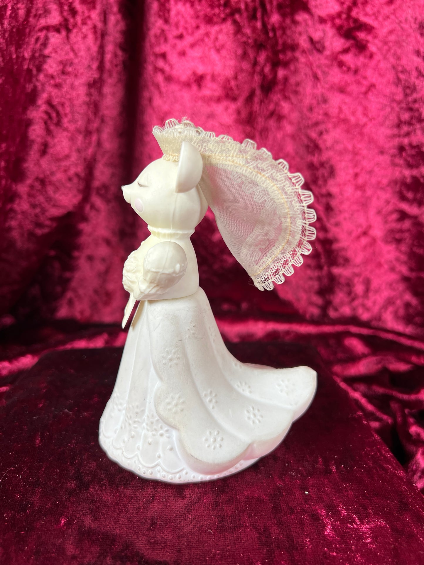 Vintage Perfume Bottle Set - Anthropomorphic Mice Bride and Groom - Avon