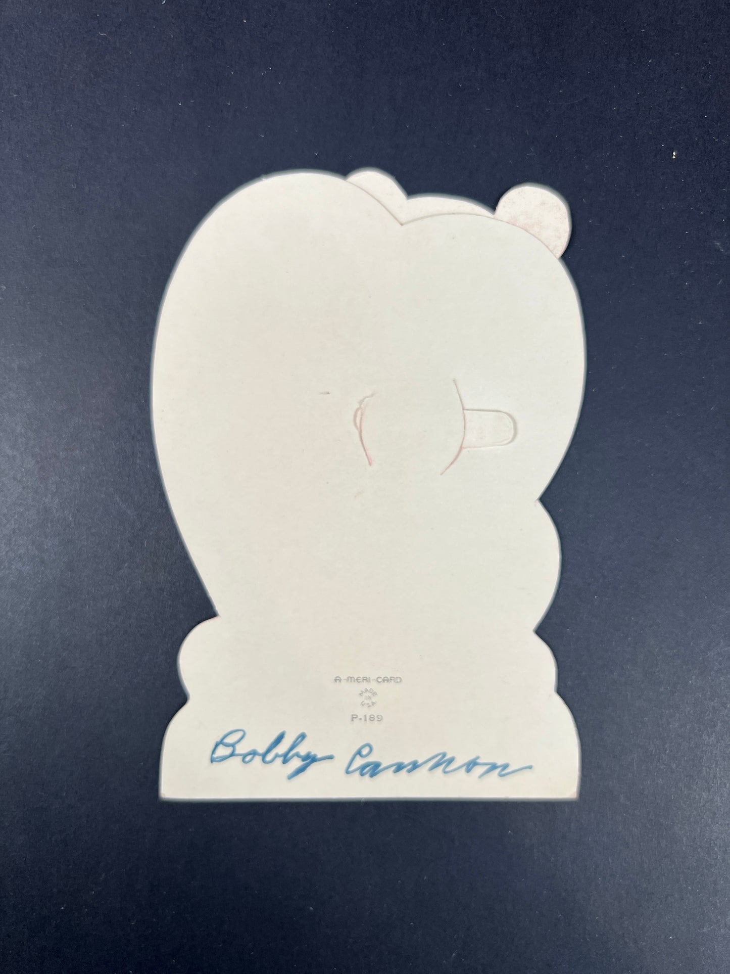 Vintage Ephemera - Mechanical Valentine’s Day Card - Bear With Me - A-Meri-Card