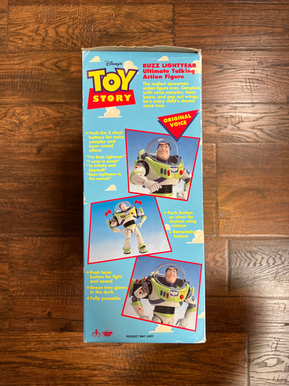 Vintage Collectibles - Buzz Lightyear Ultimate Talking Action Figure - Toy Story - New In Box
