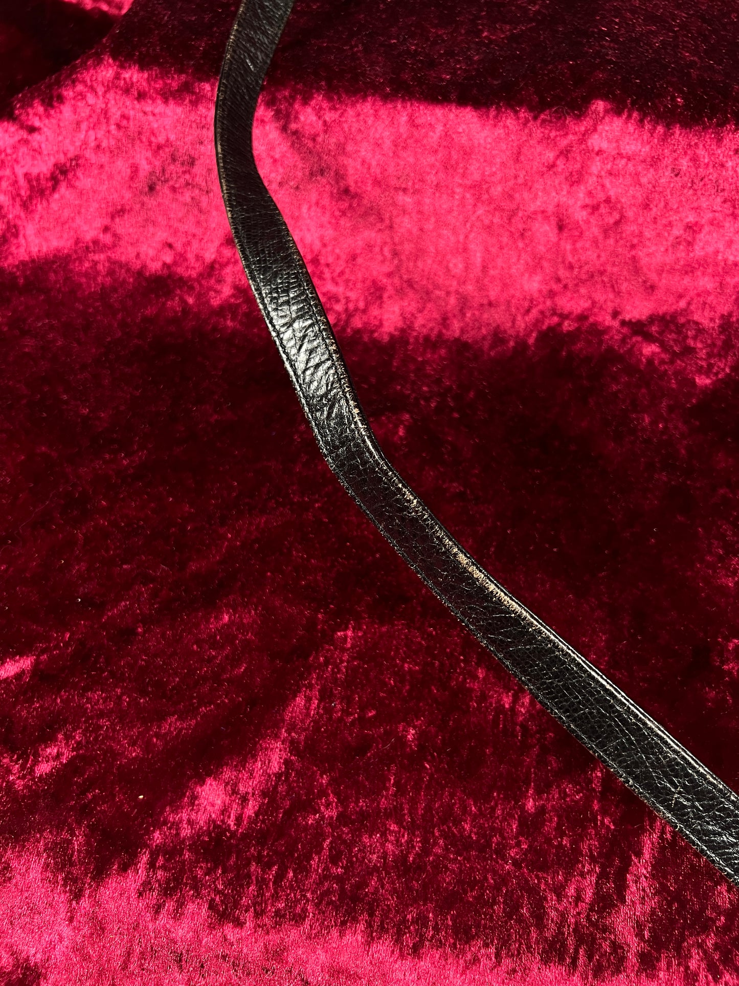 Vintage Roberto Fabris Leather Crossbody Bag - Black Lizard Embossed Purse