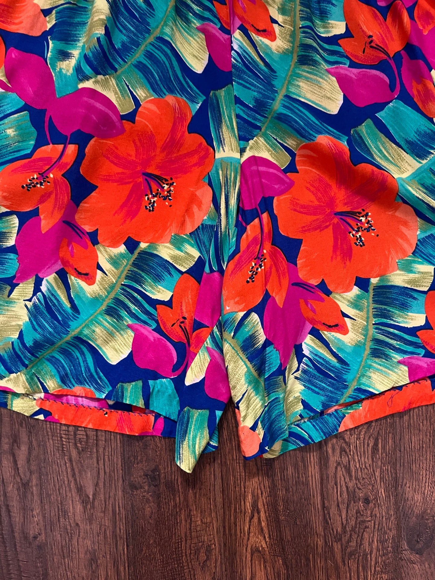 Vintage Norton McNaughton Tropical Two Piece Set - Bright Hawaiian Florals - Medium