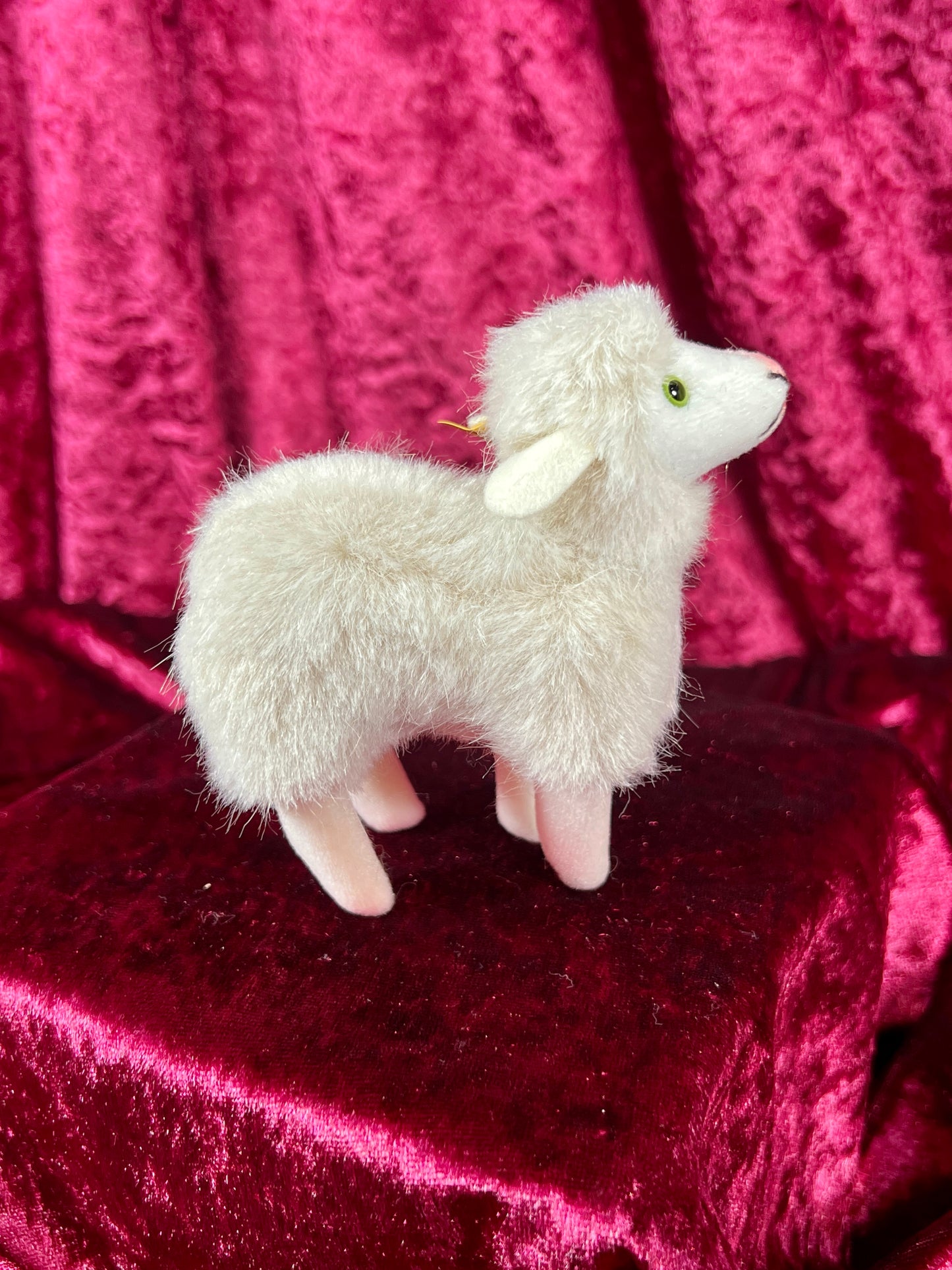 Vintage Collectibles - Miniature Stuffed Toy - Flori the Sheep - 1518/11 - Steiff - Germany