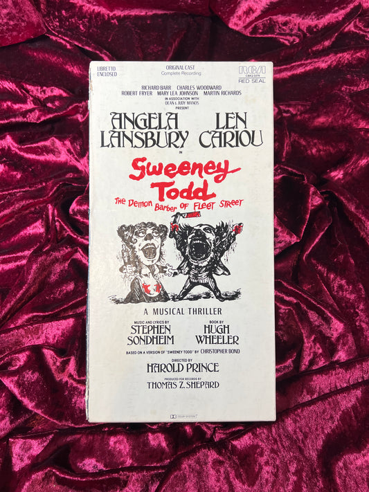 Cassette Tape - Sweeney Todd The Demon Barber of Fleet Street - Broadway Musical - 1979