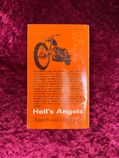 Vintage Paperback Book - Hell's Angels - Hunter S. Thompson - Ballantine Books 1967