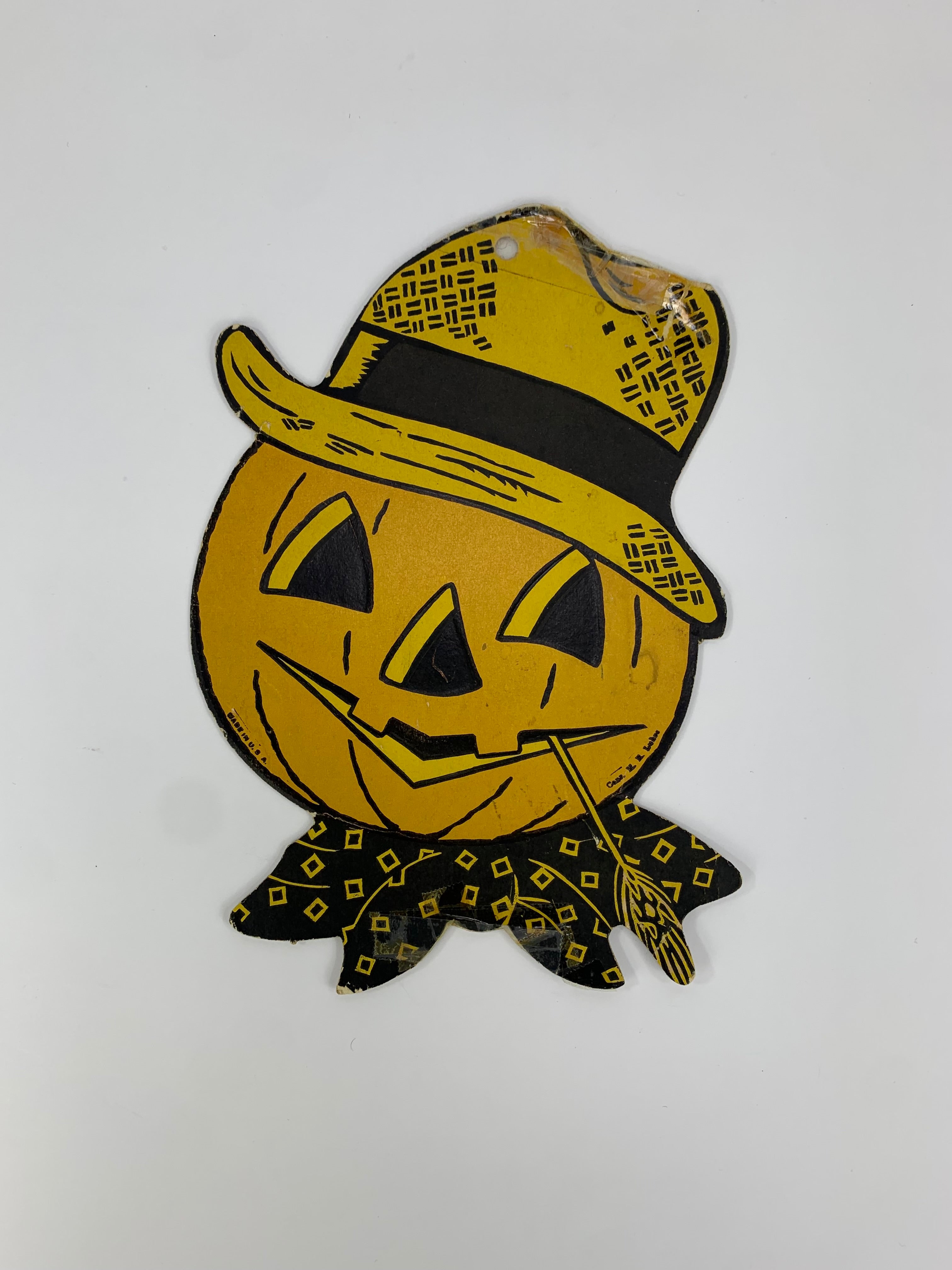 Antique Halloween, Antique H. E. Luhrs Halloween Decoration, H. E. Luhrs Die Cut Halloween Ornaments, Halloween good Ornaments, H. E. Luhrs