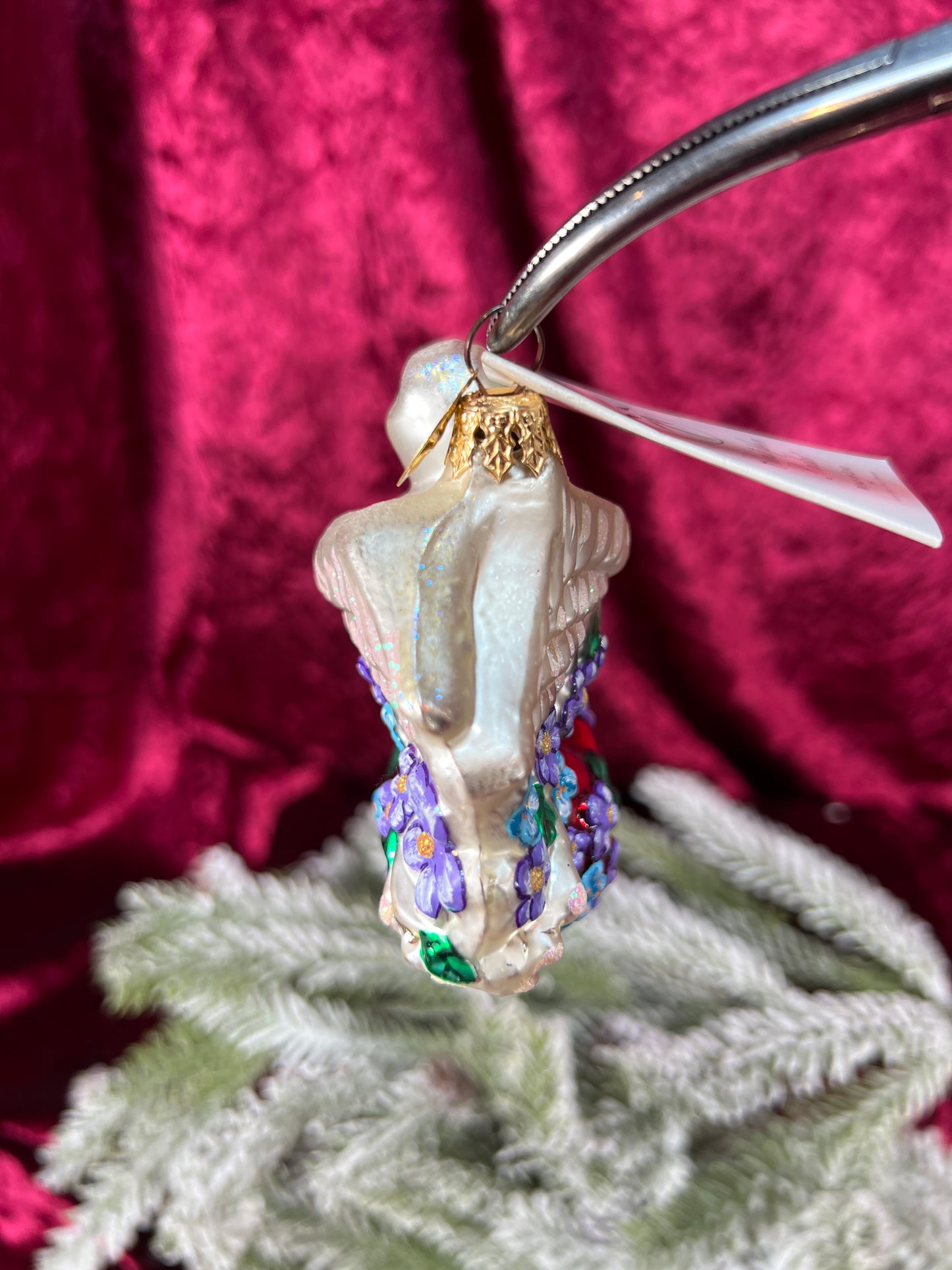 Vintage Christmas - Handblown Glass Ornament - Wings Of Love - Christopher Radko - 2001