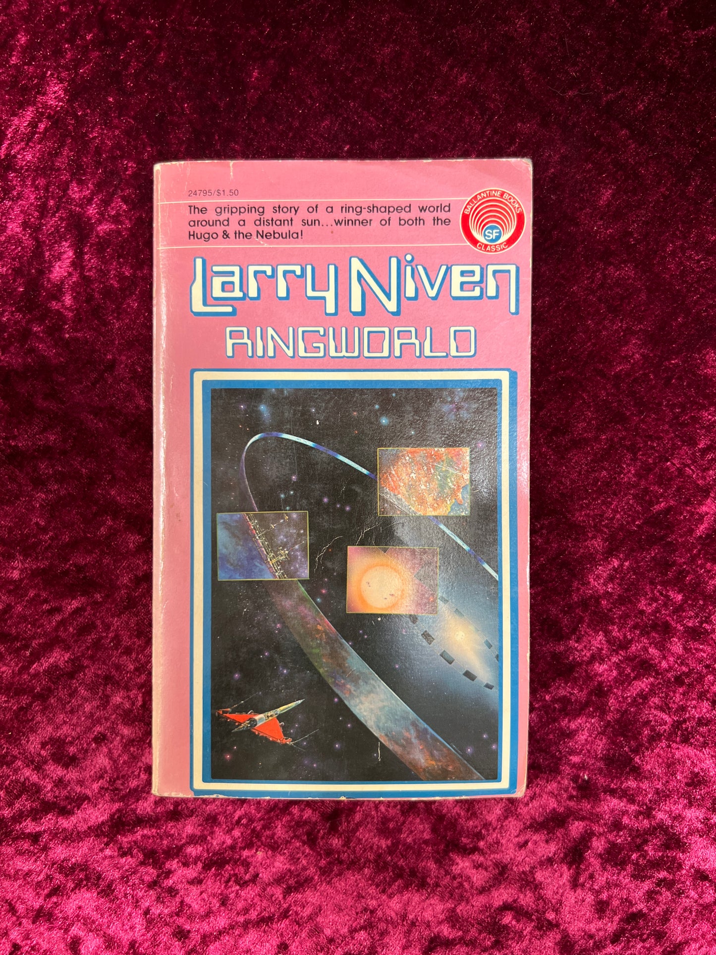 Vintage Paperback Book - Ringworld - Larry Niven - Ballantine 1975