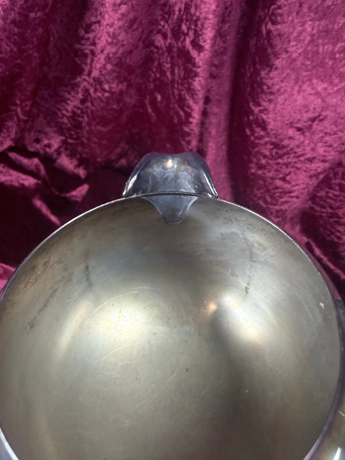 Vintage Silverplate Creamer – Apple Shaped Footed Pitcher