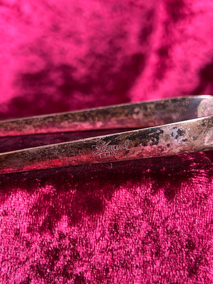 Vintage Kitchen - Sugar Cube Tongs - Dragon Claws - Silver Plate - Leonard EPNS